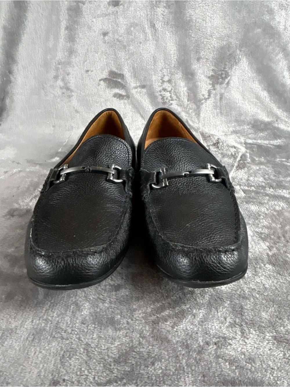 Vionic‎ Mason Loafers Men’s Size 10.5 Black Suede Slip-On Driving Shoes Horsebit
